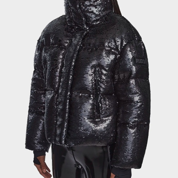 RUDSAK - LAURENCE WOMEN'S SEQUIN DOWN PUFFER (M) - Picture 4 of 4